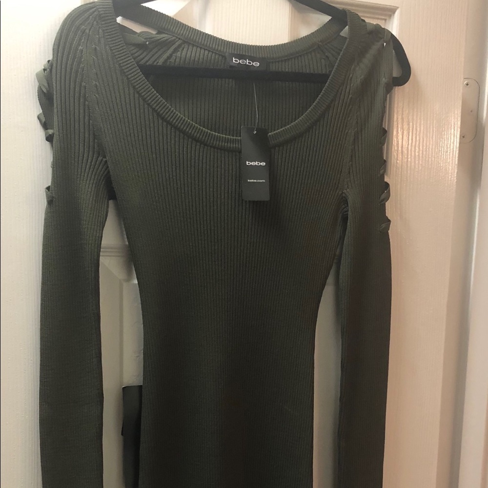 Robbed bodycon dress